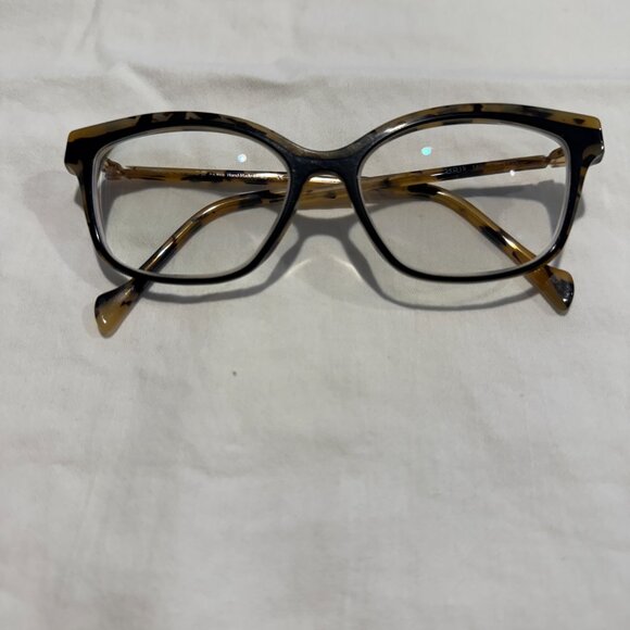 Face a Face Eyeglass Frame Shiso 1 Col 2135 Cat Eye Shape Black Light Tortoise - Picture 2 of 16